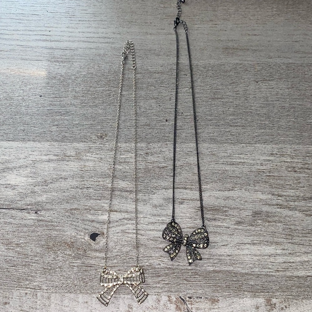 BUNDLE 2 Bow Necklaces
